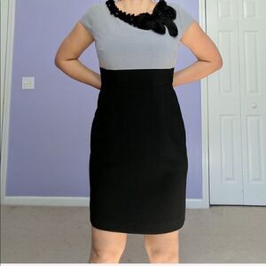 3/$30 New Direction Colorblock Flower Sheath Dress